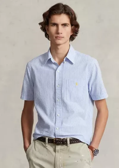 RL Prepster Classic Fit Seersucker Shirt