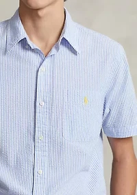 RL Prepster Classic Fit Seersucker Shirt