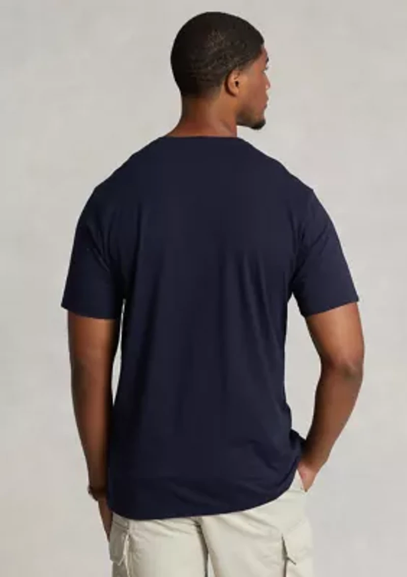 Big & Tall Cotton Jersey V-Neck T-Shirt