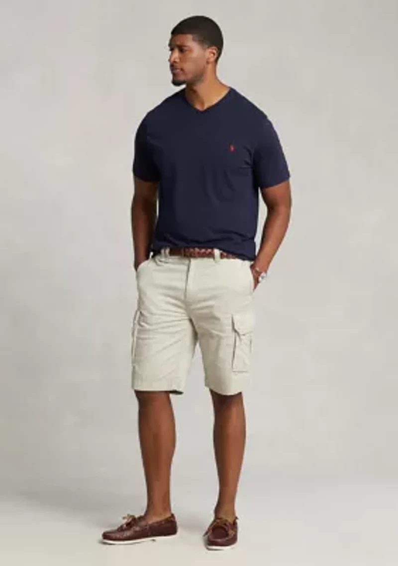 Big & Tall Cotton Jersey V-Neck T-Shirt