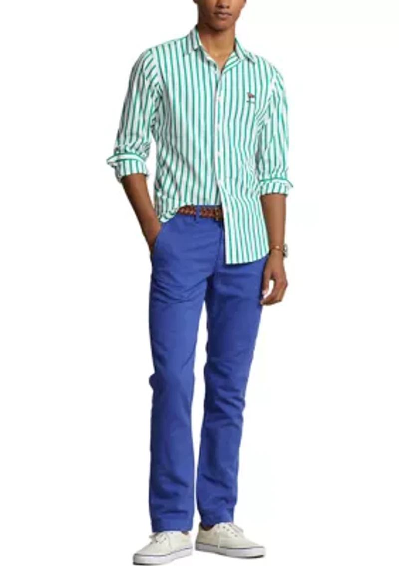 Classic Fit Linen-Blend Pants