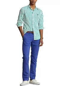 Classic Fit Linen-Blend Pants