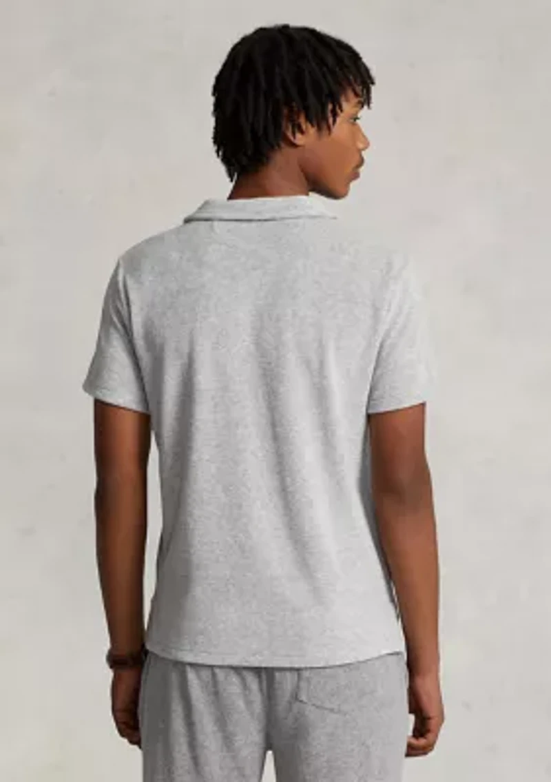 Cotton Blend Terry Polo Shirt