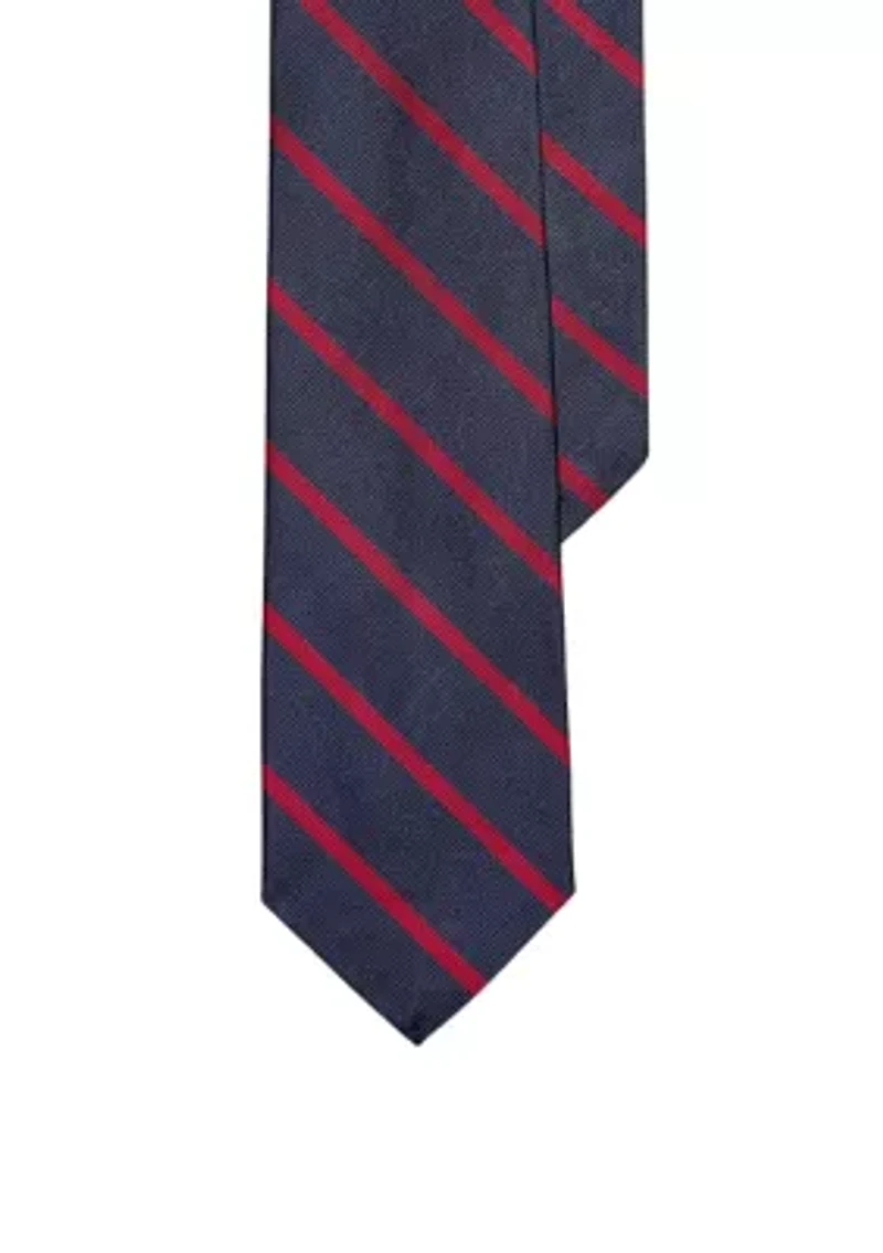 Striped Silk Repp Tie