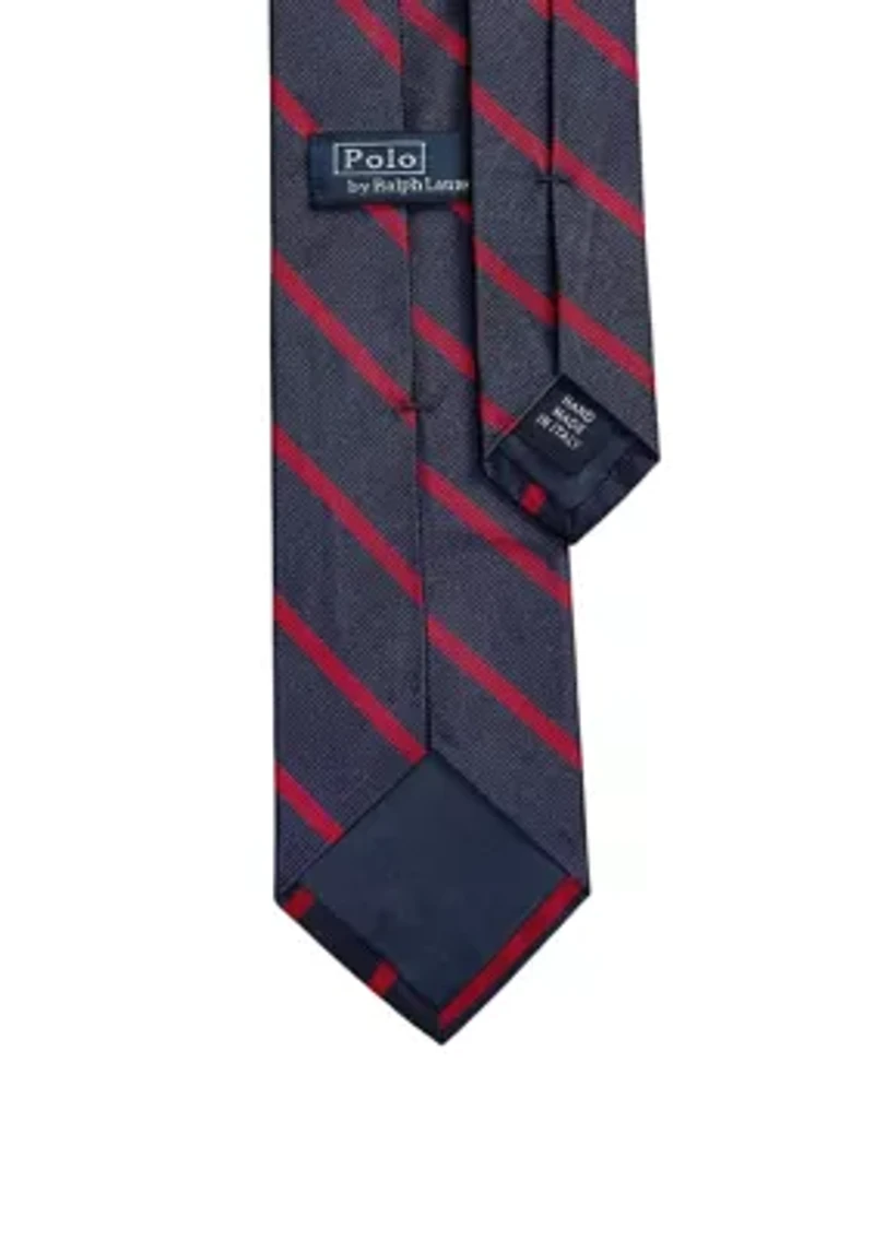 Striped Silk Repp Tie
