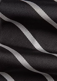 Striped Silk Repp Tie