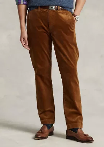 Stretch Straight Fit Corduroy Pants
