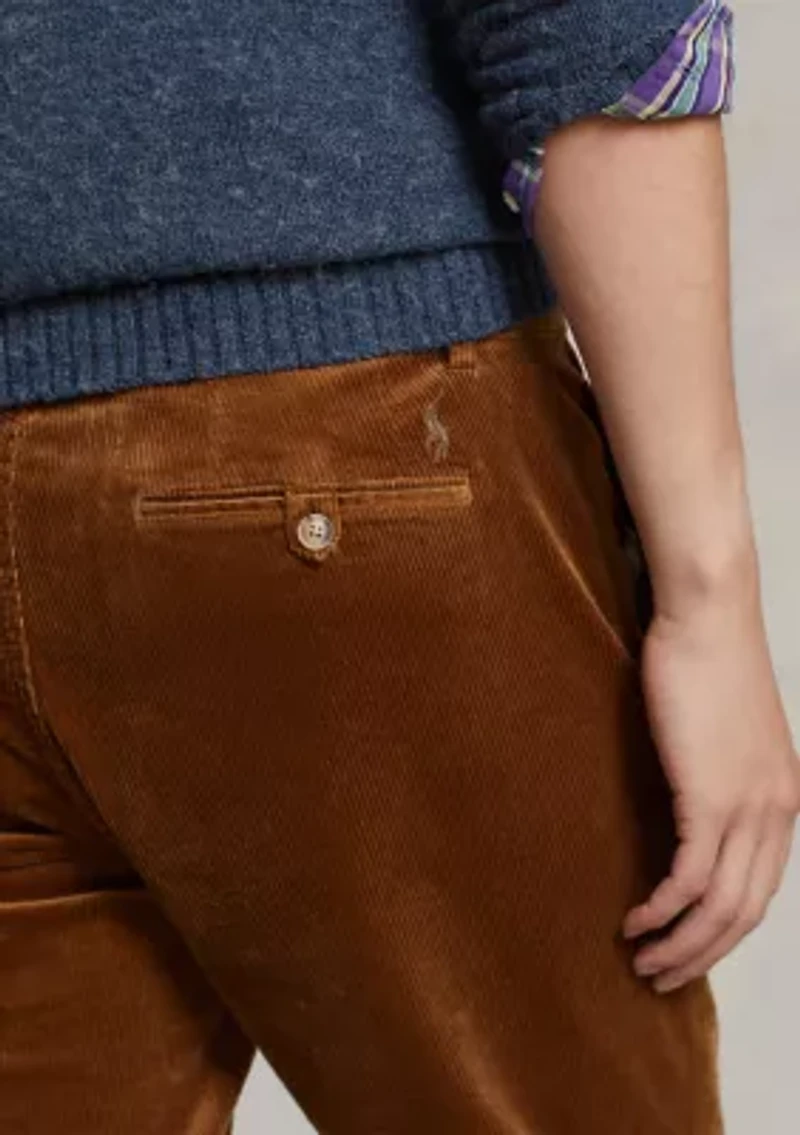 Stretch Straight Fit Corduroy Pants