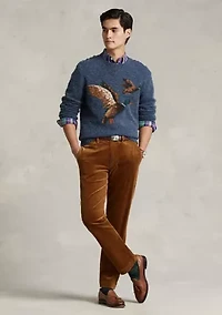 Stretch Straight Fit Corduroy Pants