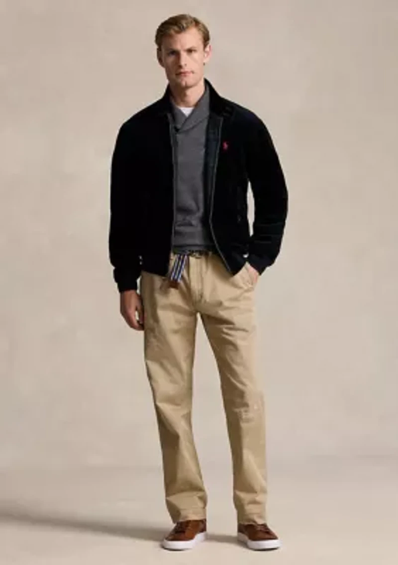 Luxury Jersey Shawl Collar Pullover Sweatshirt