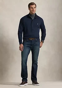 Big & Tall Luxury Jersey Quarter-Zip Pullover