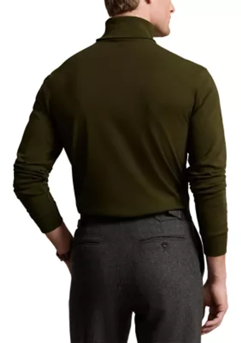 Cotton Interlock Turtleneck