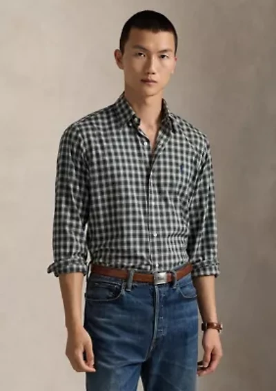 Classic Fit Plaid Twill Shirt