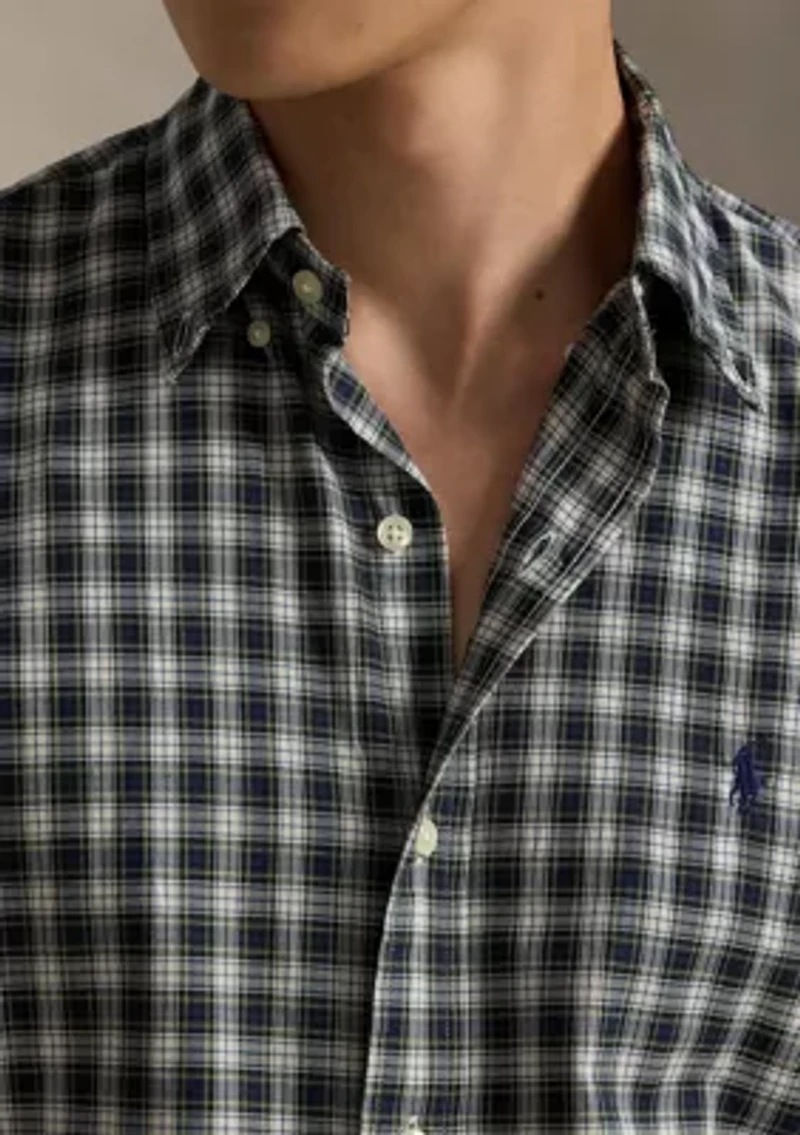 Classic Fit Plaid Twill Shirt