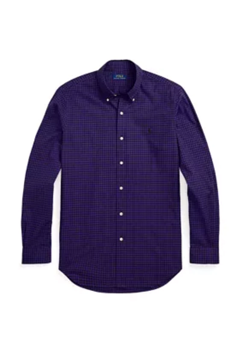 Classic Fit Plaid Twill Shirt