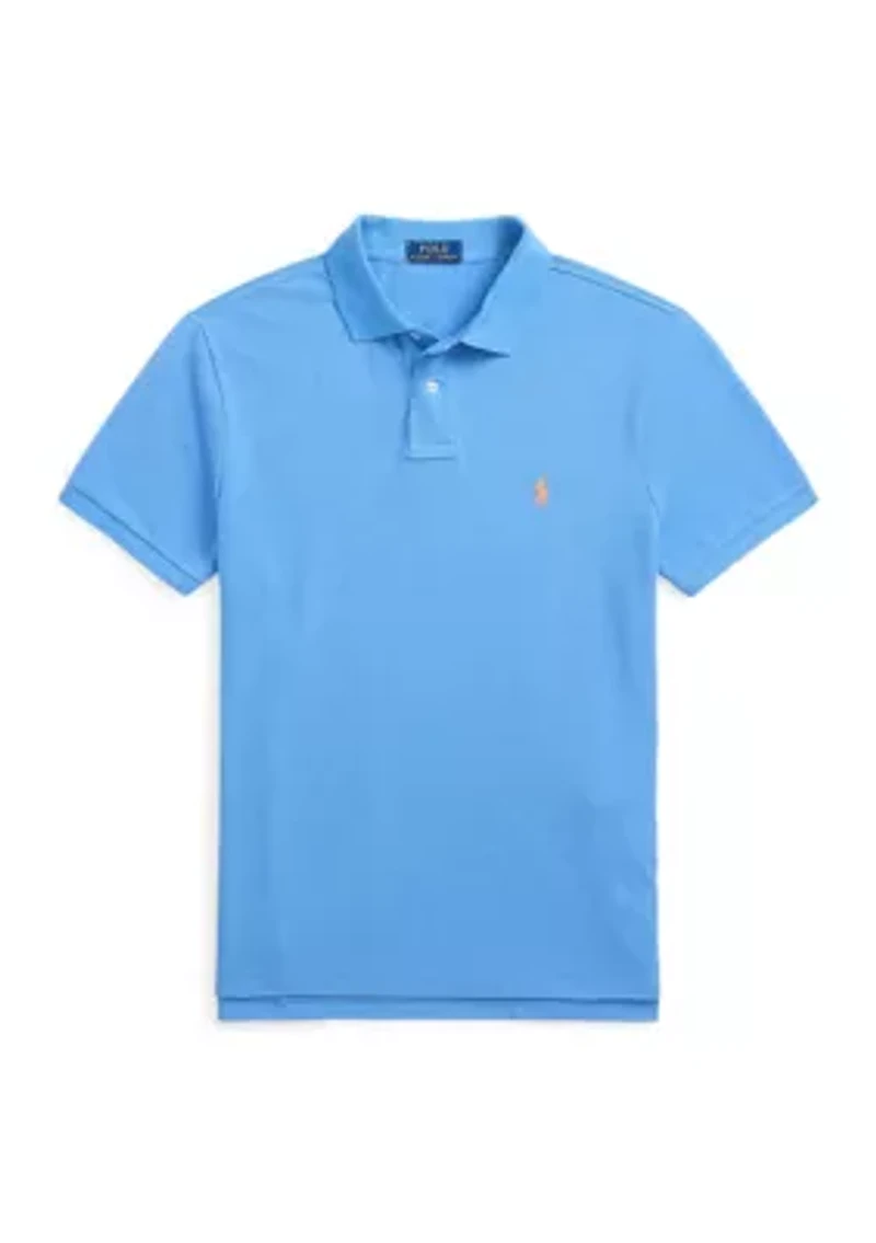 Custom Slim Fit Mesh Polo Shirt