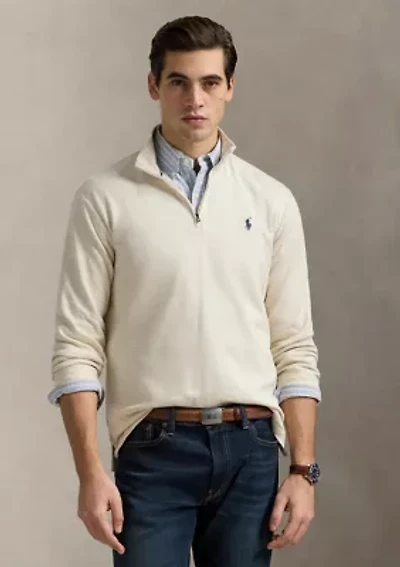 Cotton Blend Jacquard Pullover Sweater