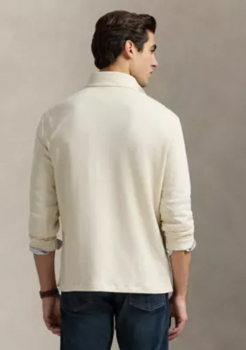 Cotton Blend Jacquard Pullover Sweater