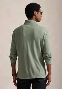 Cotton Blend Jacquard Pullover Sweater