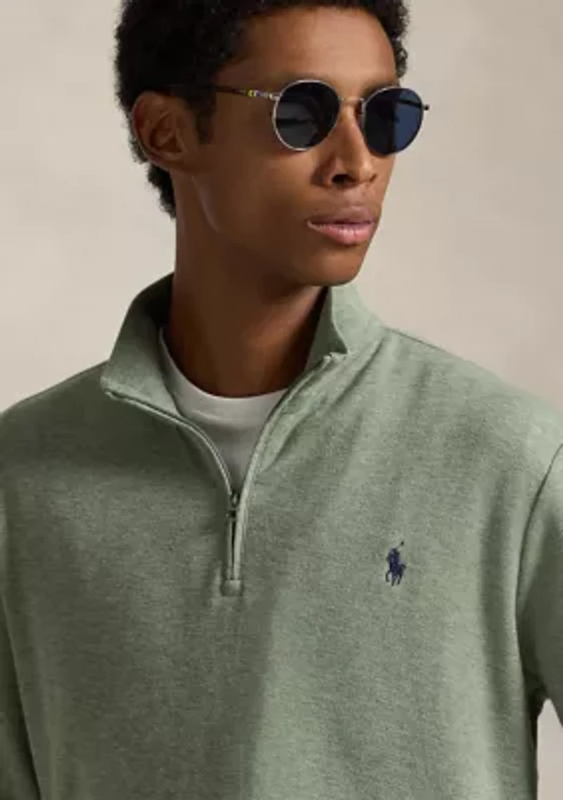 Cotton Blend Jacquard Pullover Sweater