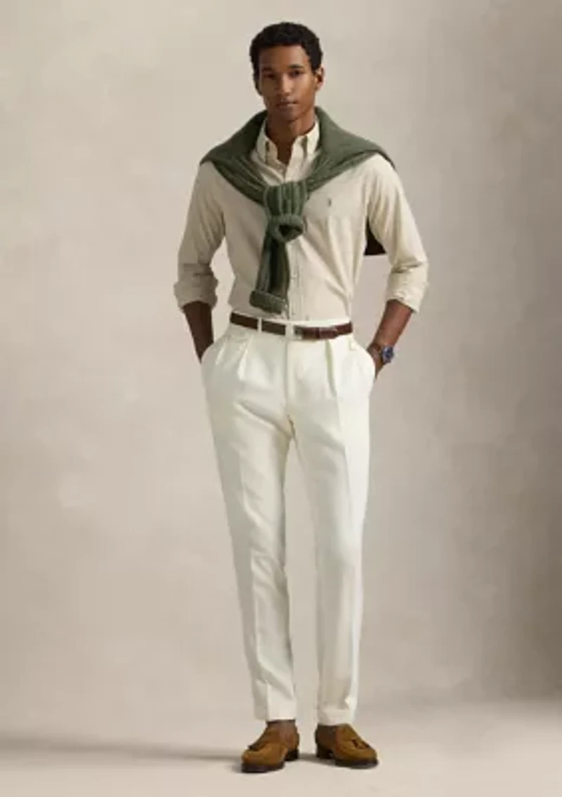 Classic Fit Gingham Stretch Poplin Shirt