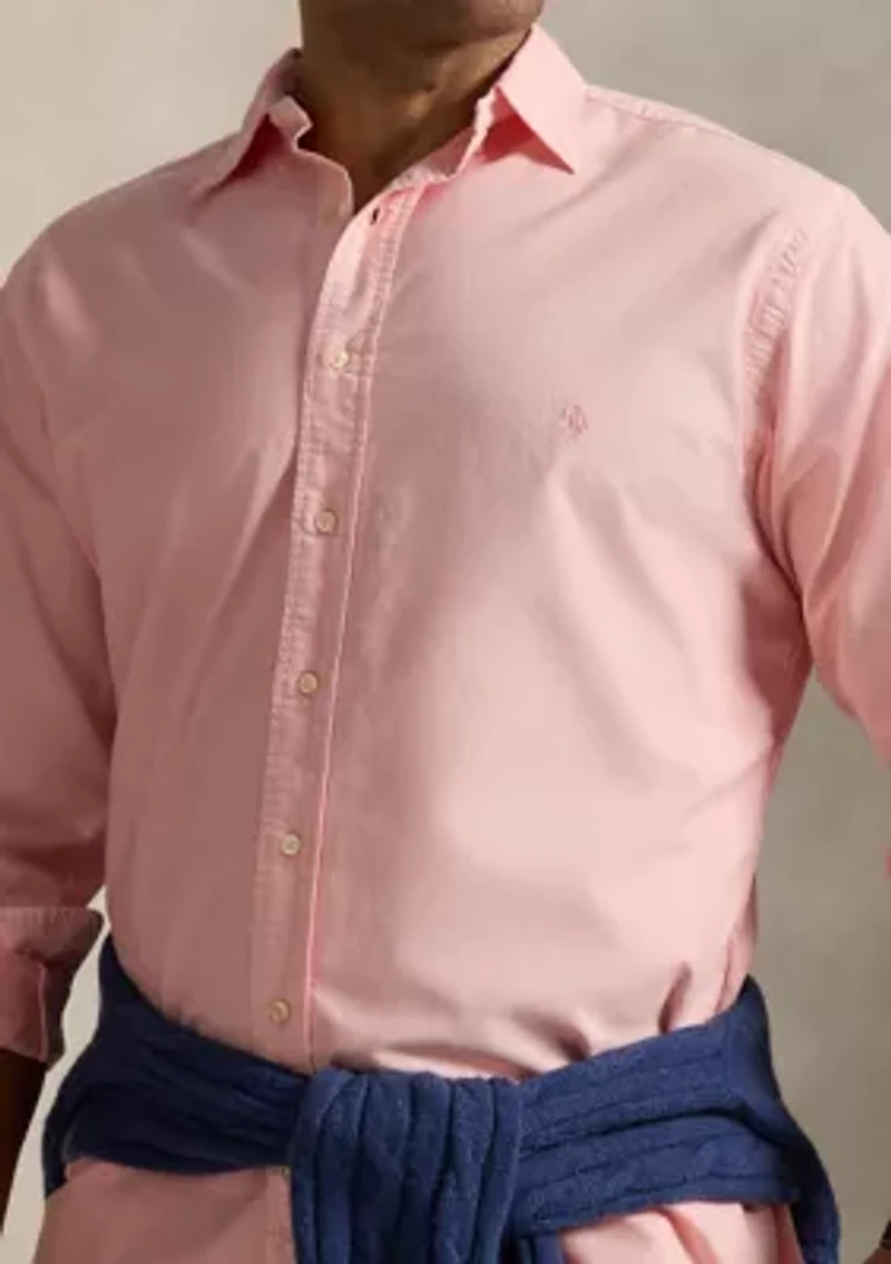Big & Tall Mineral-Dyed Oxford Shirt
