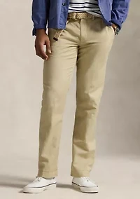 Straight Fit Linen-Cotton Pants