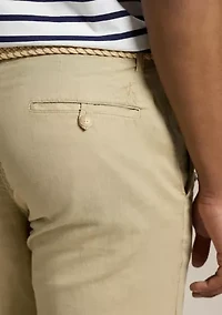 Straight Fit Linen-Cotton Pants