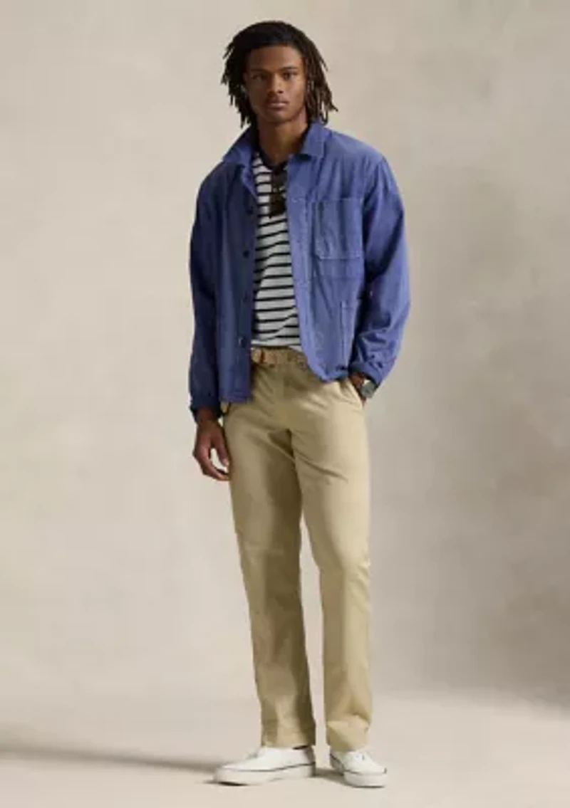 Straight Fit Linen-Cotton Pants