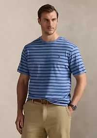 Big & Tall Striped Jersey Crew Neck T-Shirt