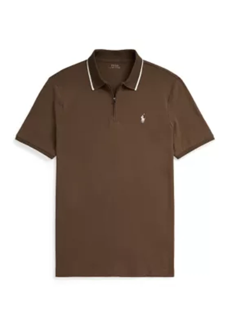 Classic Fit Stretch Mesh Polo Shirt
