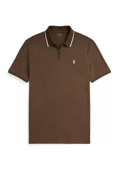 Classic Fit Stretch Mesh Polo Shirt