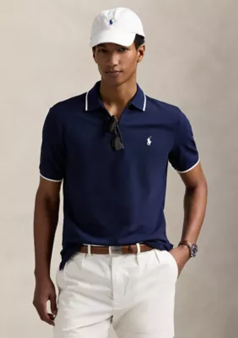 Classic Fit Stretch Mesh Polo Shirt