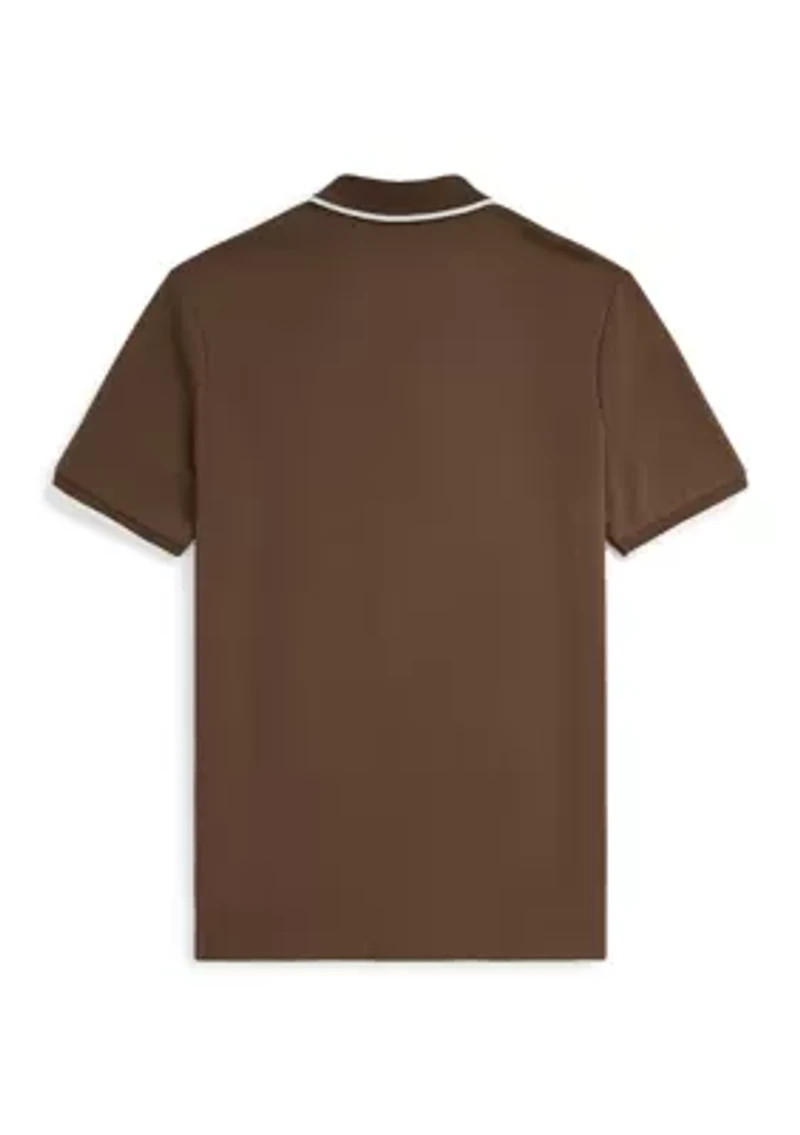 Classic Fit Stretch Mesh Polo Shirt