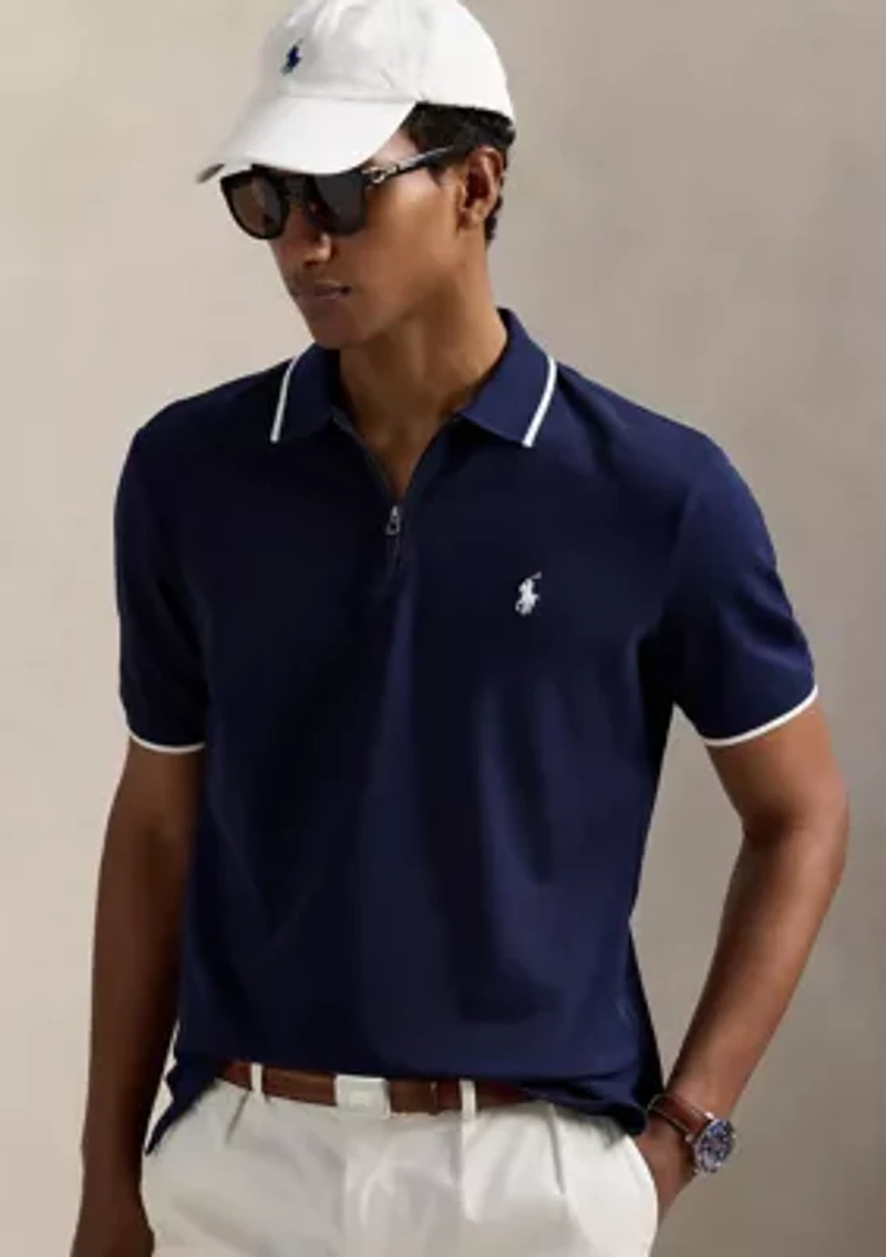 Classic Fit Stretch Mesh Polo Shirt
