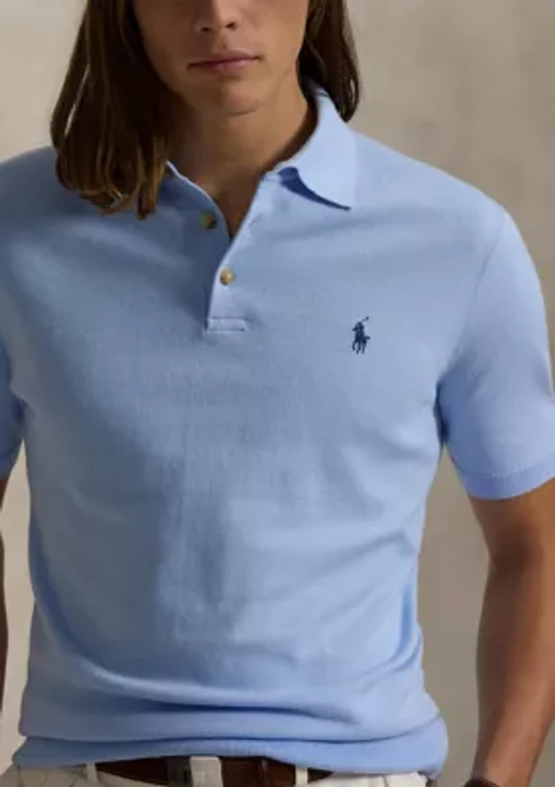 Cotton Polo-Collar Sweater