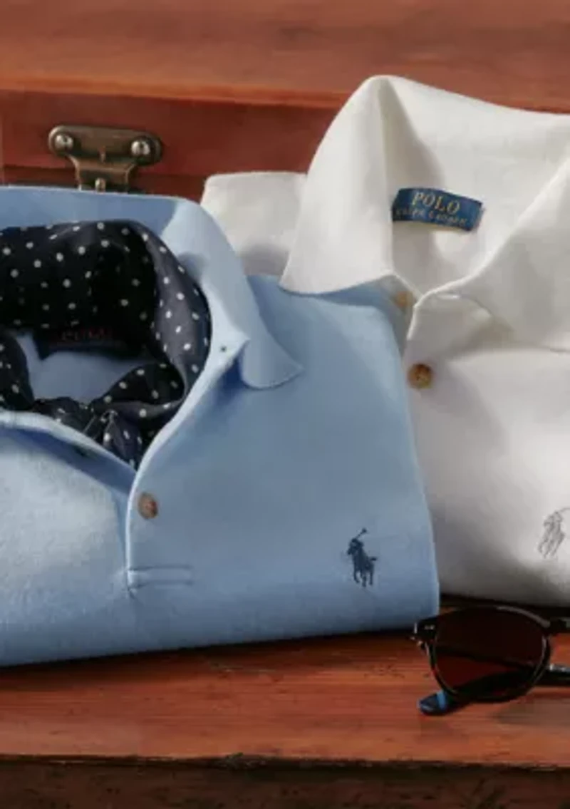 Cotton Polo-Collar Sweater