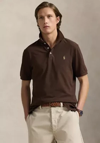 Classic Fit Stretch Mesh Polo Shirt