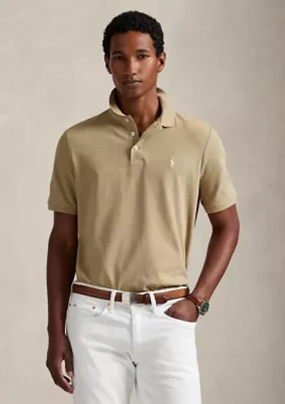 Classic Fit Stretch Mesh Polo Shirt
