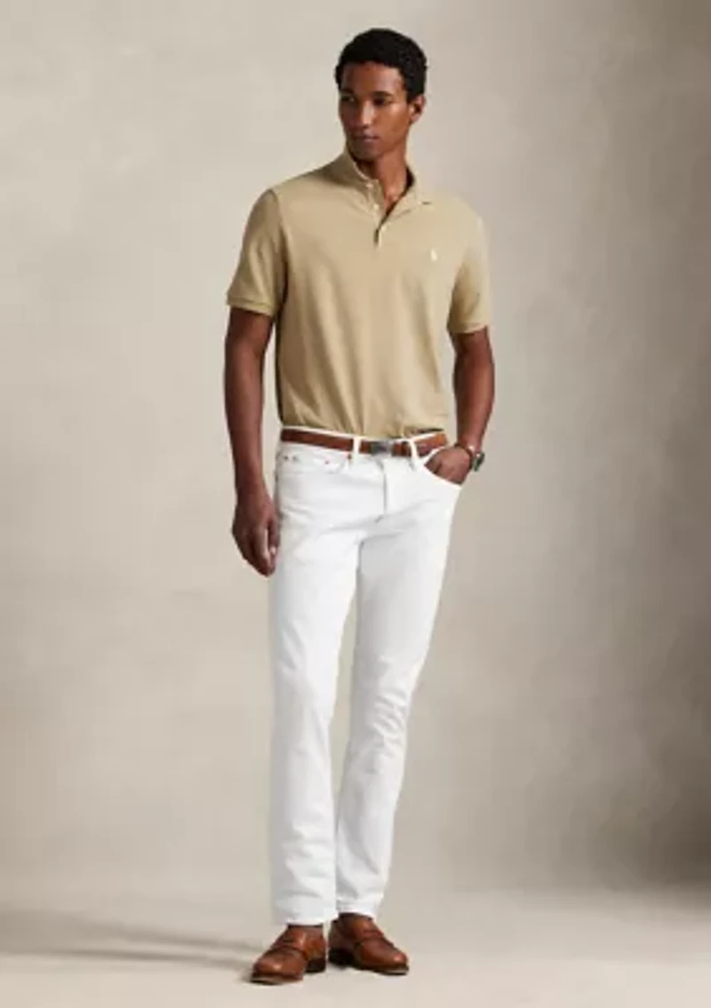 Classic Fit Stretch Mesh Polo Shirt