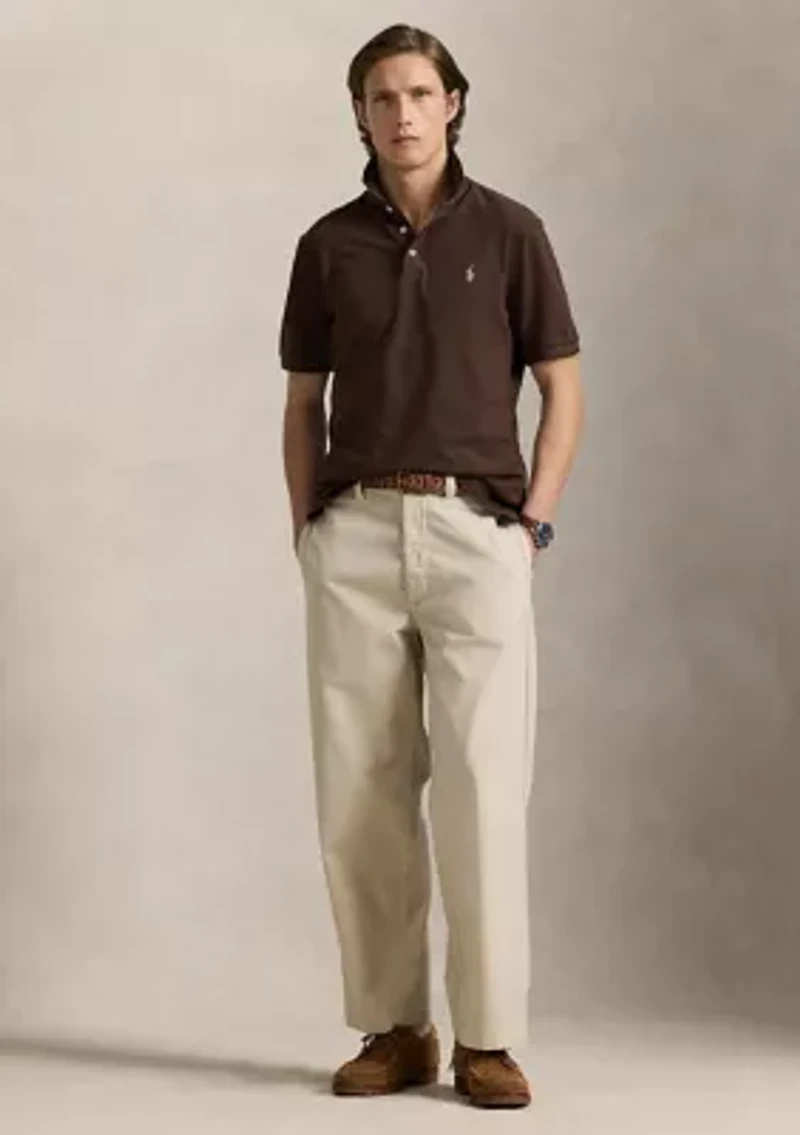 Classic Fit Stretch Mesh Polo Shirt