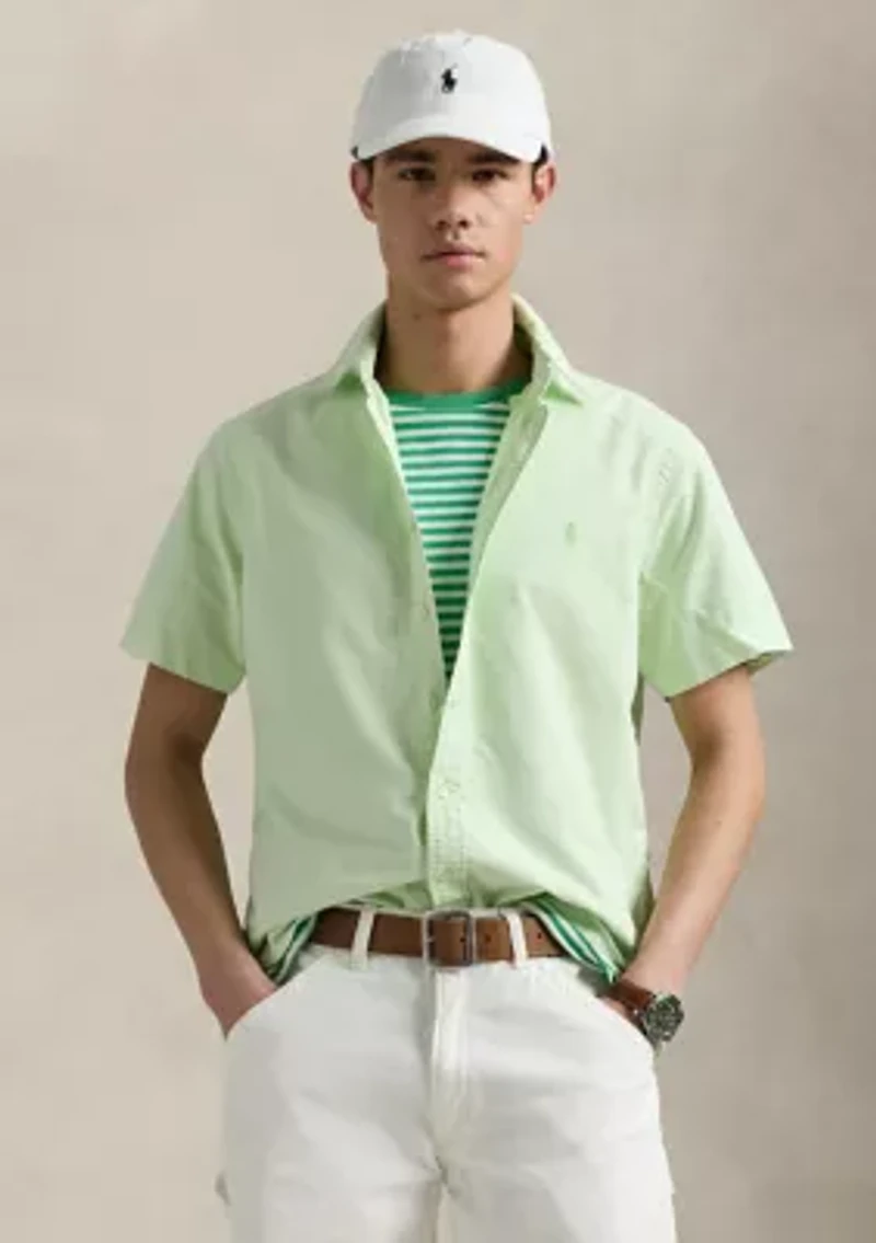 Classic Fit Mineral-Dyed Oxford Shirt