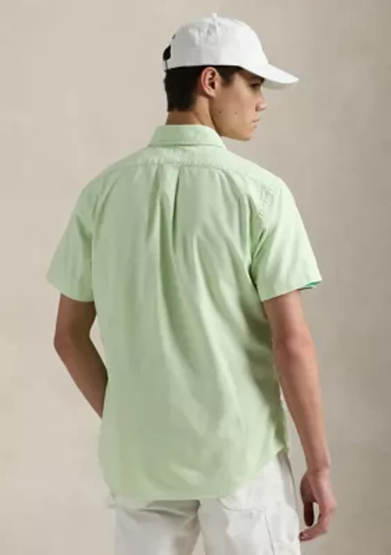 Classic Fit Mineral-Dyed Oxford Shirt