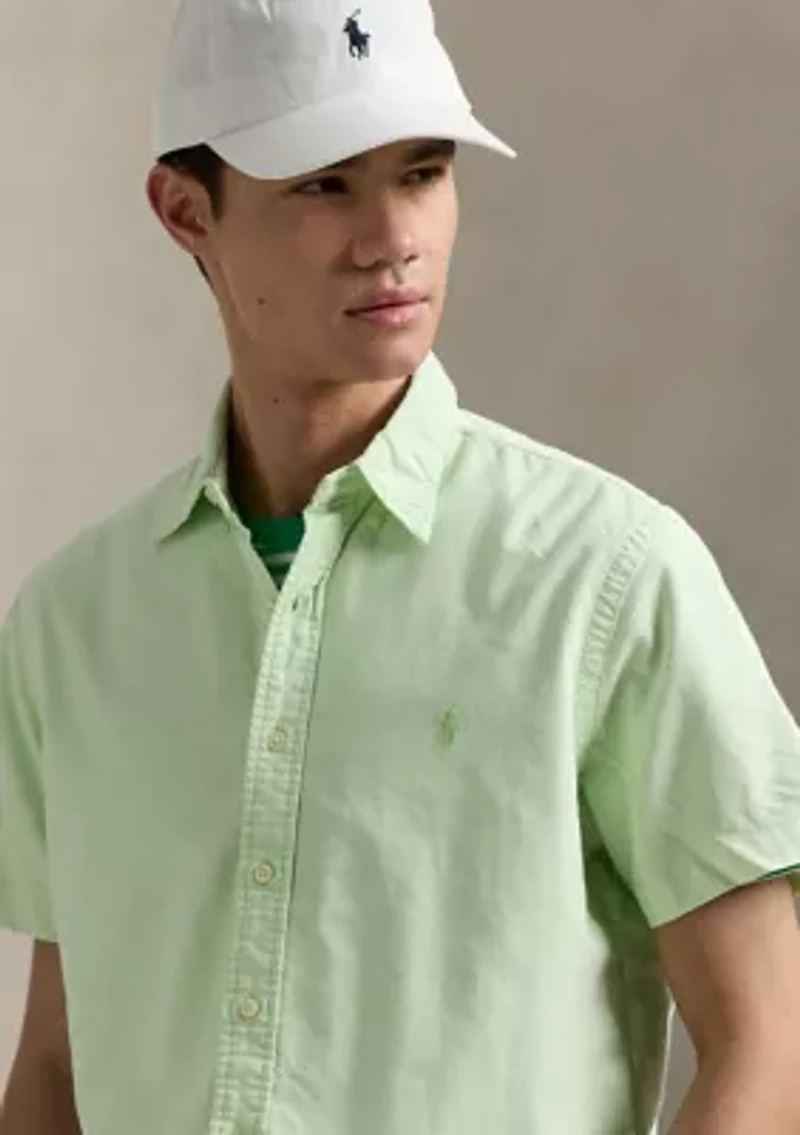 Classic Fit Mineral-Dyed Oxford Shirt
