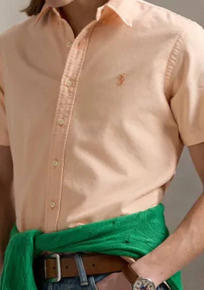Classic Fit Mineral-Dyed Oxford Shirt