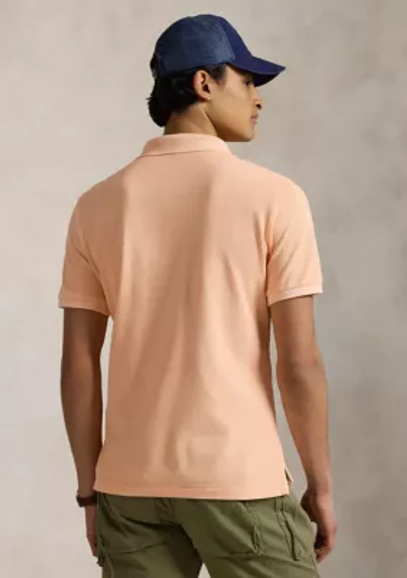 Classic Fit Mineral-Dyed Mesh Polo Shirt