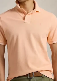 Classic Fit Mineral-Dyed Mesh Polo Shirt