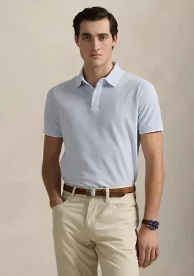 Classic Fit Stretch Oxford Mesh Polo Shirt