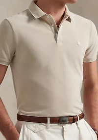 Classic Fit Stretch Oxford Mesh Polo Shirt
