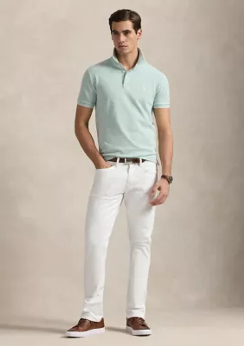 Classic Fit Stretch Oxford Mesh Polo Shirt